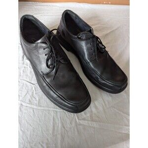 Clarks Bostonian Black Leather Shoes Mens Size 12 M Lace Up Ipswich Oxfords Soft